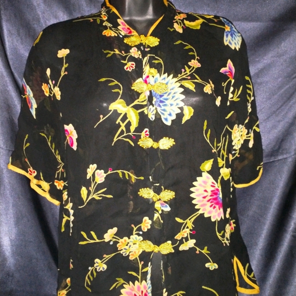 Champagne Collection oriental style blouse.